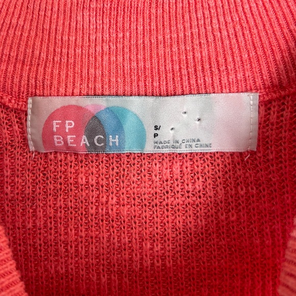 FREE PEOPLE FP BEACH Oversized Slouchy Knit Pullover Sweater Jumper Boho | Sz S - Picture 2 of 10